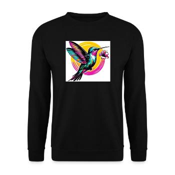 Colibri - Sweat-shirt Unisexe - noir - Devant - Alina (178cm) & Michal (187cm)