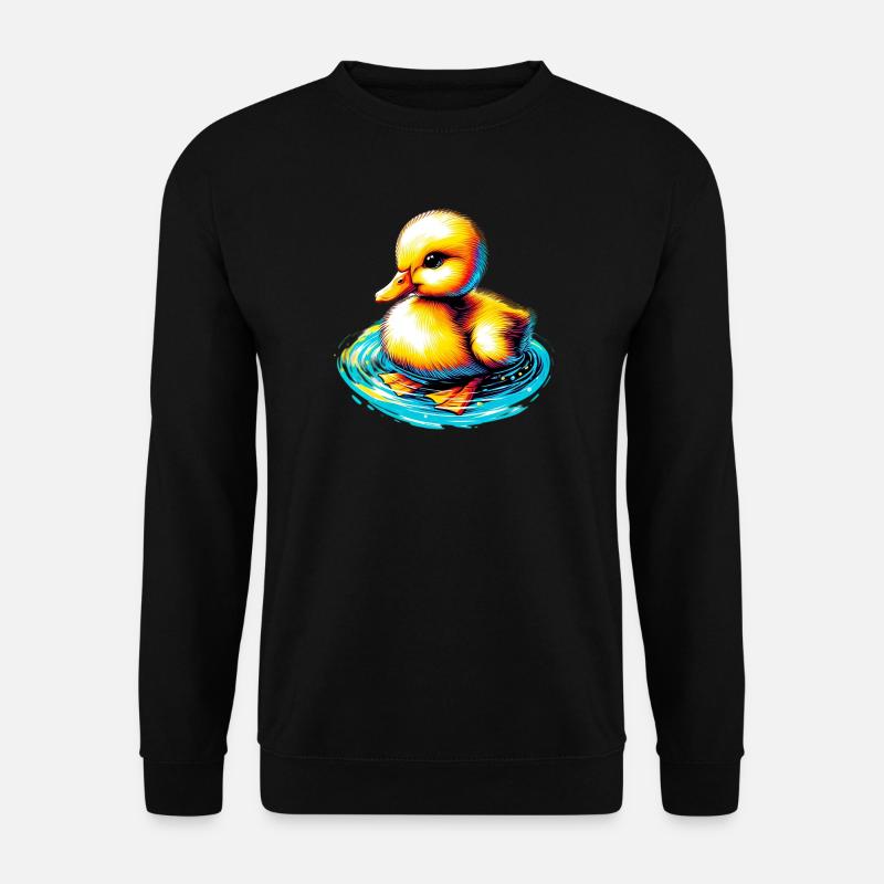 Entenküken Ente Ente - Unisex Pullover - Schwarz