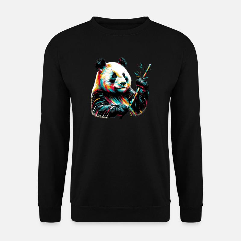Panda - Sweat-shirt Unisexe - noir