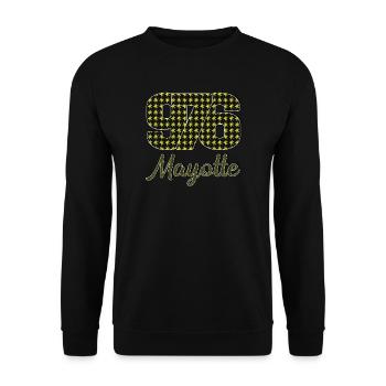 T SHIRT 976 MAYOTTE_Vêtements  - Sweat-shirt Unisexe - noir - Devant - Alina (178cm) & Michal (187cm)