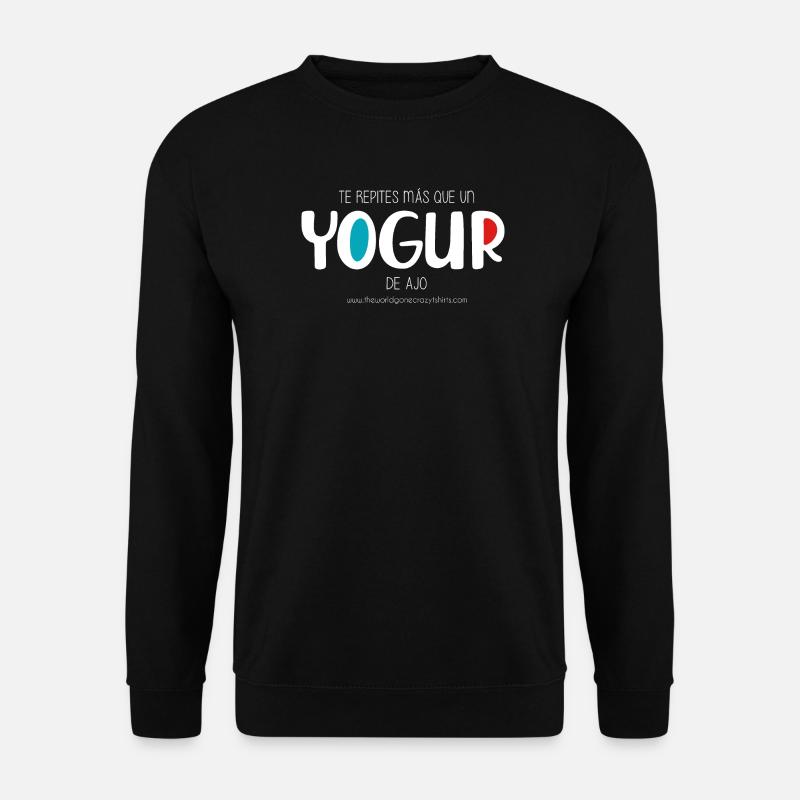 Knoblauchjoghurt (dunkel) - Unisex Pullover - Schwarz