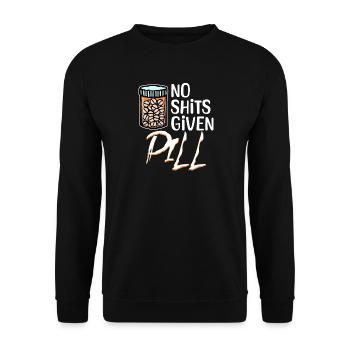 Anyway, cool saying doesn't matter to me attitude - Unisex Sweatshirt - black - Front - Alina (178cm) & Michal (187cm)