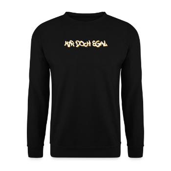 I don't care statement indifferent attitude chill - Unisex Sweatshirt - black - Front - Alina (178cm) & Michal (187cm)