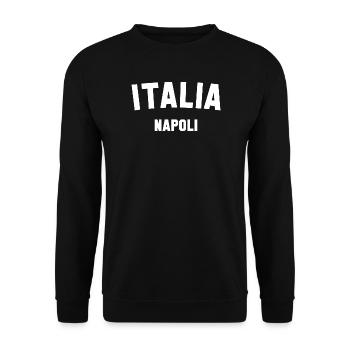 NAPOLI Italia Naples Italie - Sweat-shirt Unisexe - noir - Devant - Alina (178cm) & Michal (187cm)
