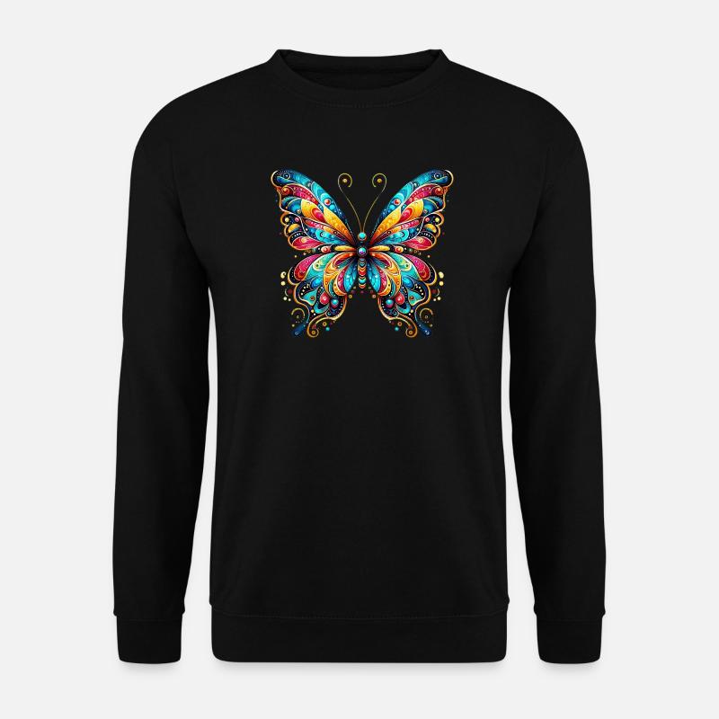 Schmetterling - Unisex Pullover - Schwarz