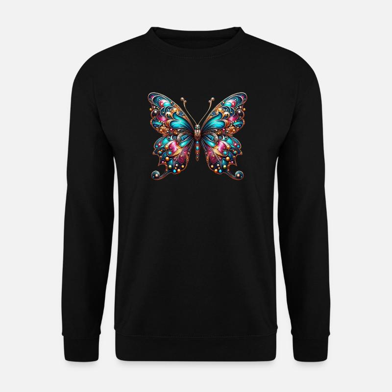 Schmetterling - Unisex Pullover - Schwarz