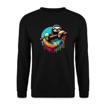 Paresse - Sweat-shirt Unisexe - noir - Devant - Alina (178cm) & Michal (187cm)
