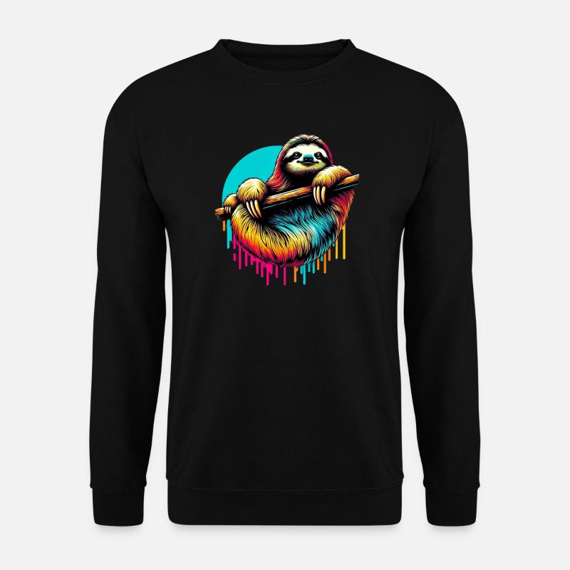 Sloth - Unisex Sweatshirt - black