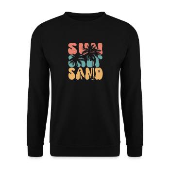 Été - Soleil, sel et sable - Sweat-shirt Unisexe - noir - Devant - Alina (178cm) & Michal (187cm)