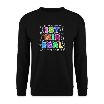 Je ne me soucie pas de la déclaration de détente, de l’attitude indifférente - Sweat-shirt Unisexe - noir - Devant - Alina (178cm) & Michal (187cm)