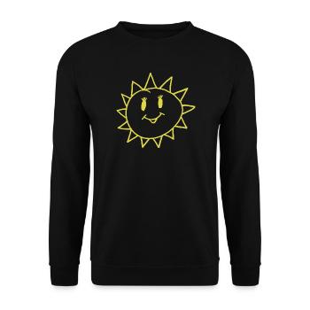 Sun - Unisex Sweatshirt - black - Front - Alina (178cm) & Michal (187cm)