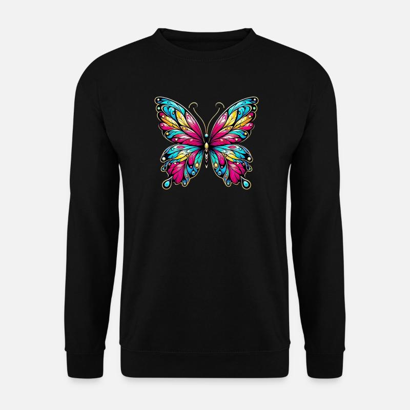Schmetterling - Unisex Pullover - Schwarz