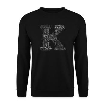 motiv_kassel_k1 - Unisex Pullover - Schwarz - Vorne - Alina (178cm) & Michal (187cm)