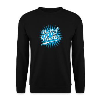 No ned huddla - Unisex Pullover - Schwarz - Vorne - Alina (178cm) & Michal (187cm)