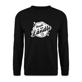 Made im Ländle - Unisex Pullover - Schwarz - Vorne - Alina (178cm) & Michal (187cm)
