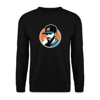 Logo Style Urban Design - Unisex Sweatshirt - black - Front - Alina (178cm) & Michal (187cm)