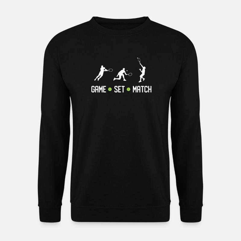 Tennis - Game Set Match - Unisex Sweatshirt - black