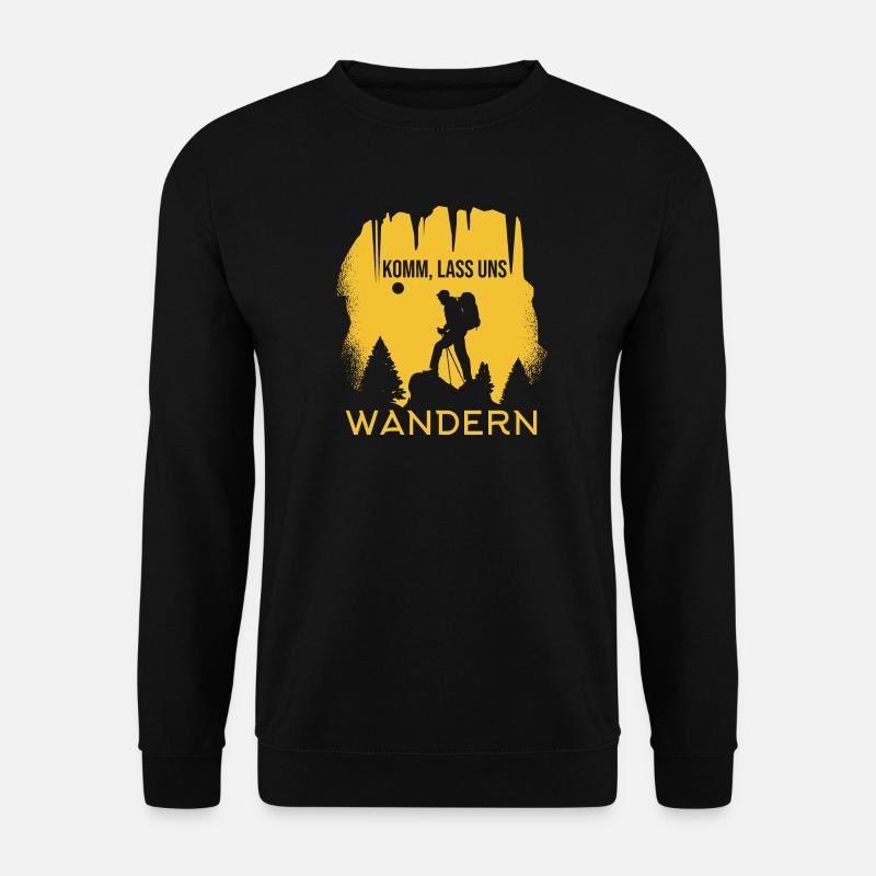 Komm, lass uns wandern - Unisex Pullover - Schwarz