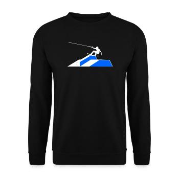 Wakeboard, Cascade, Kitesurfeur, Sports nautiques, Wakesurf - Sweat-shirt Unisexe - noir - Devant - Alina (178cm) & Michal (187cm)