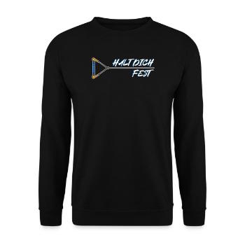 Wakeboard Wasserski Wassersport Statement Surfing - Unisex Pullover - Schwarz - Vorne - Alina (178cm) & Michal (187cm)