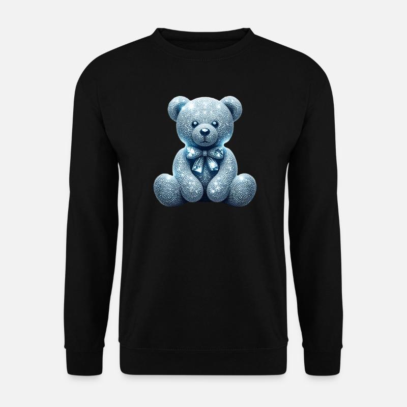 Crystal Bear Diamond Diamonds - Unisex Sweatshirt - black