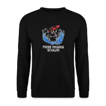 Kitesurfer Surfing Statement Wakeboard Stunt Wave - Unisex Sweatshirt - black - Front - Alina (178cm) & Michal (187cm)