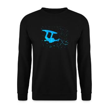 Water Sports, Stunt, Kitesurfer, Surfing, Surfing - Unisex Sweatshirt - black - Front - Alina (178cm) & Michal (187cm)