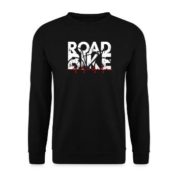 Rennrad Heartbeat Sprint - Unisex Pullover - Schwarz - Vorne - Alina (178cm) & Michal (187cm)