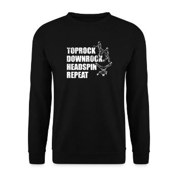 Breakdance Techniques - Sweat-shirt Unisexe - noir - Devant - Alina (178cm) & Michal (187cm)