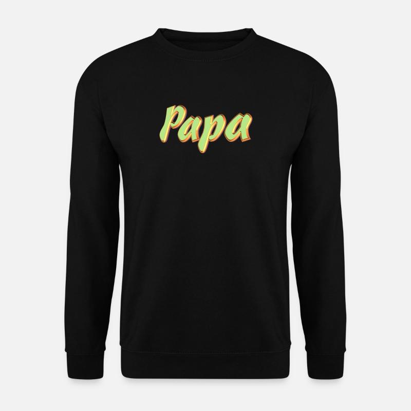 Pet Name Dad 3D Style - Unisex Sweatshirt - black