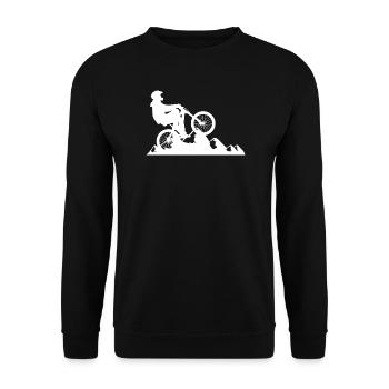 Vélo VTT Cyclisme Montagne Cadeau - Sweat-shirt Unisexe - noir - Devant - Alina (178cm) & Michal (187cm)
