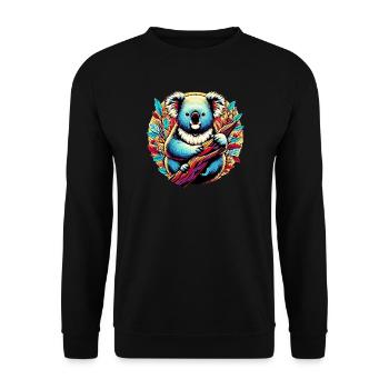 Koala - Unisex Pullover - Schwarz - Vorne - Alina (178cm) & Michal (187cm)