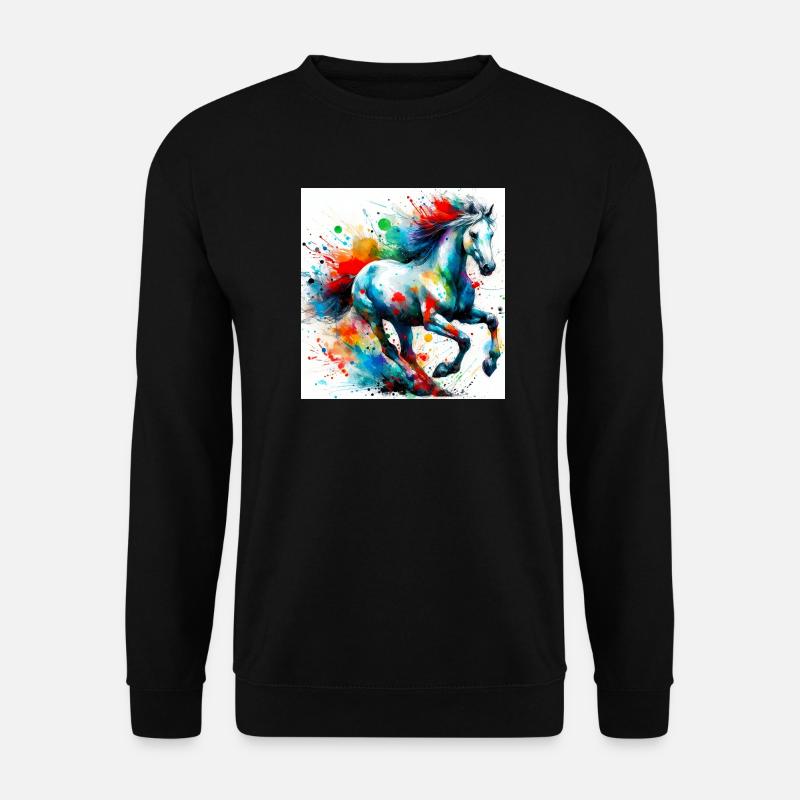 Horse - Unisex Sweatshirt - black