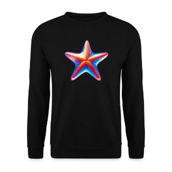 Étoile de mer - Sweat-shirt Unisexe - noir - Devant - Alina (178cm) & Michal (187cm)