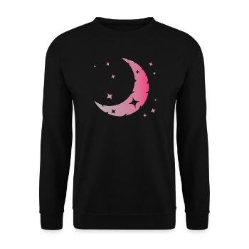 La lune et les étoiles - Sweat-shirt Unisexe - noir - Devant - Alina (178cm) & Michal (187cm)