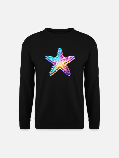 Seestern - Unisex Pullover - Schwarz