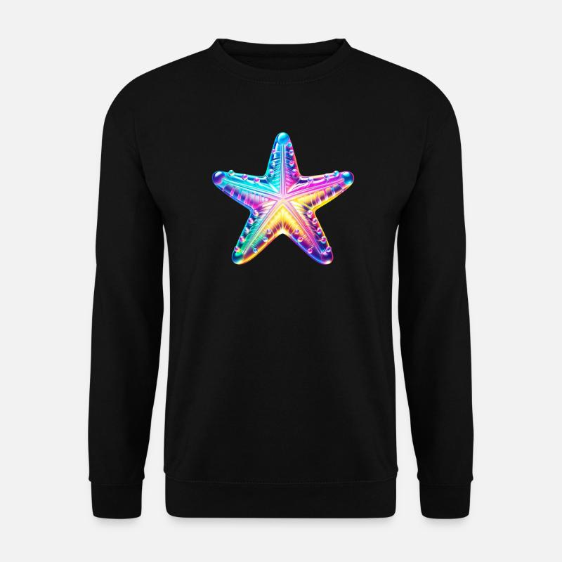 Seestern - Unisex Pullover - Schwarz