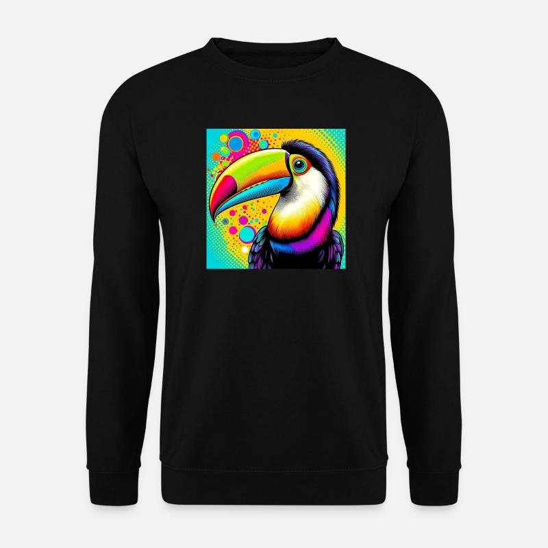 Toucan Pop Art - Unisex Sweatshirt - black