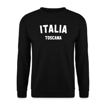 TOSCANA Toskana Italia Italien - Unisex Pullover - Schwarz - Vorne - Alina (178cm) & Michal (187cm)
