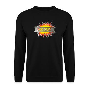 Lebe schnell - Unisex Pullover - Schwarz - Vorne - Alina (178cm) & Michal (187cm)