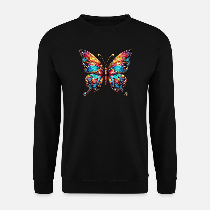 Papillon - Sweat-shirt Unisexe - noir