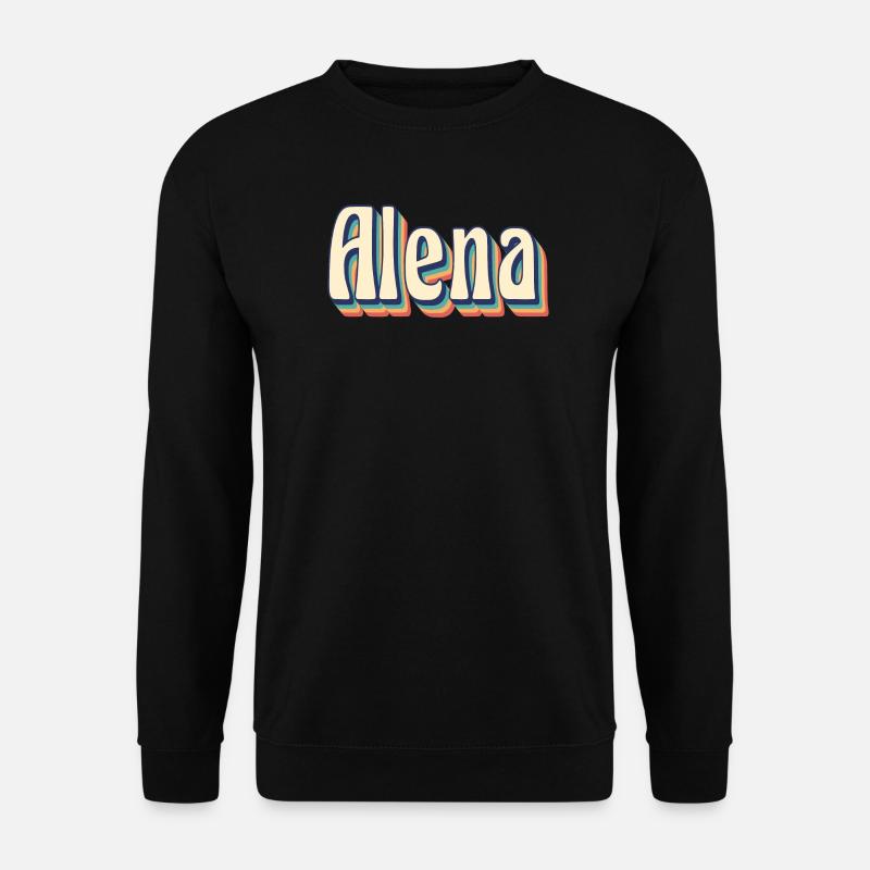 Alena Retro Vintage T-Shirt T-Shirt Geschenkidee - Unisex Pullover - Schwarz