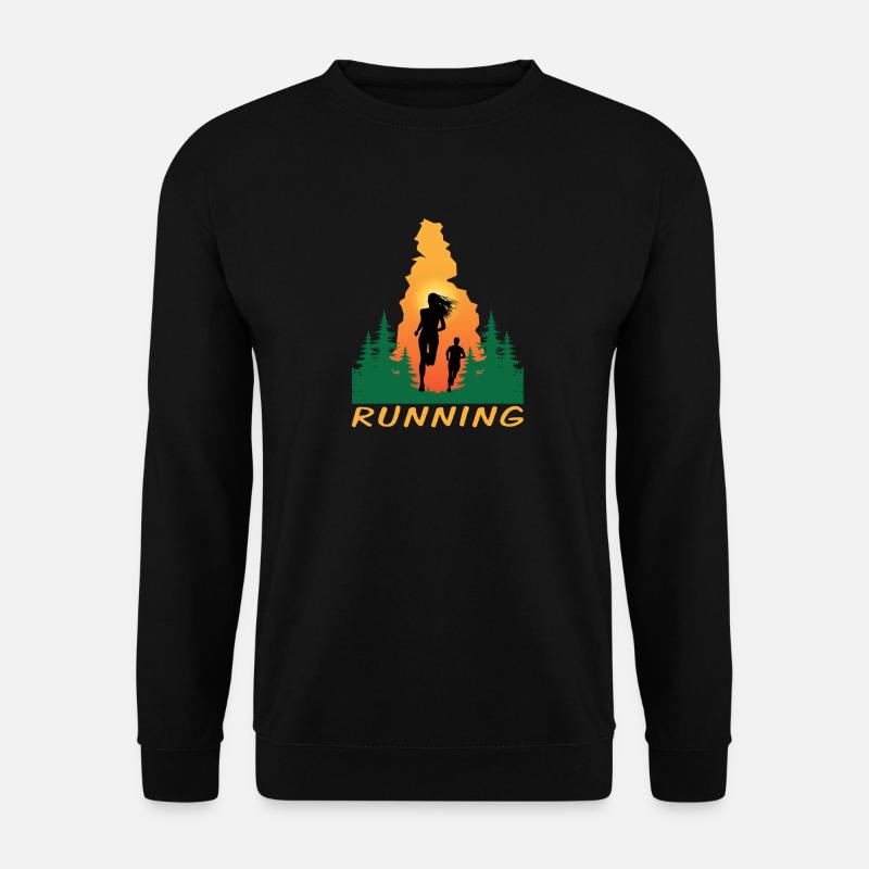 Running - Unisex Pullover - Schwarz