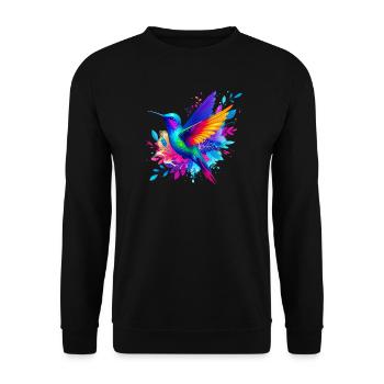 Colibri - Sweat-shirt Unisexe - noir - Devant - Alina (178cm) & Michal (187cm)