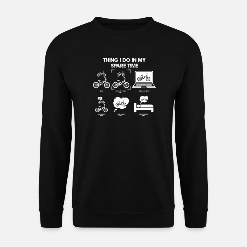 Fahrrad Freizeit Skizze - Unisex Pullover - Schwarz