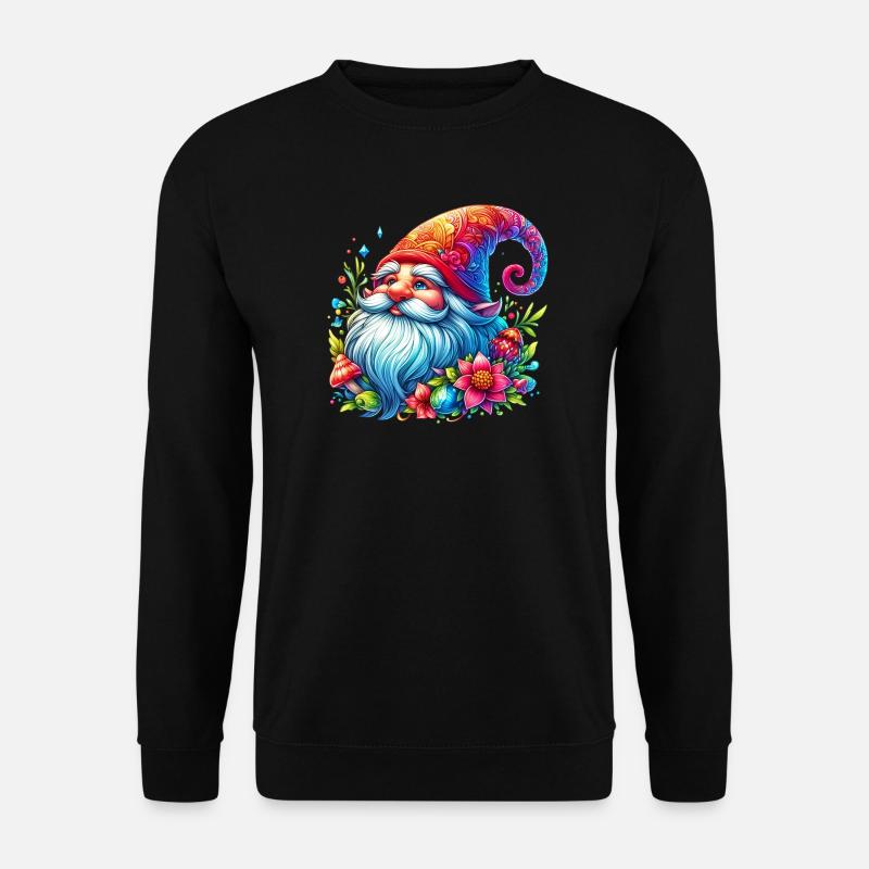 Gnome Goblin Elf - Unisex Sweatshirt - black
