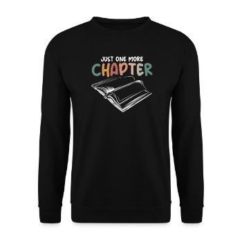 Chapitre de livre disant livre amour rétro icône vintage - Sweat-shirt Unisexe - noir - Devant - Alina (178cm) & Michal (187cm)