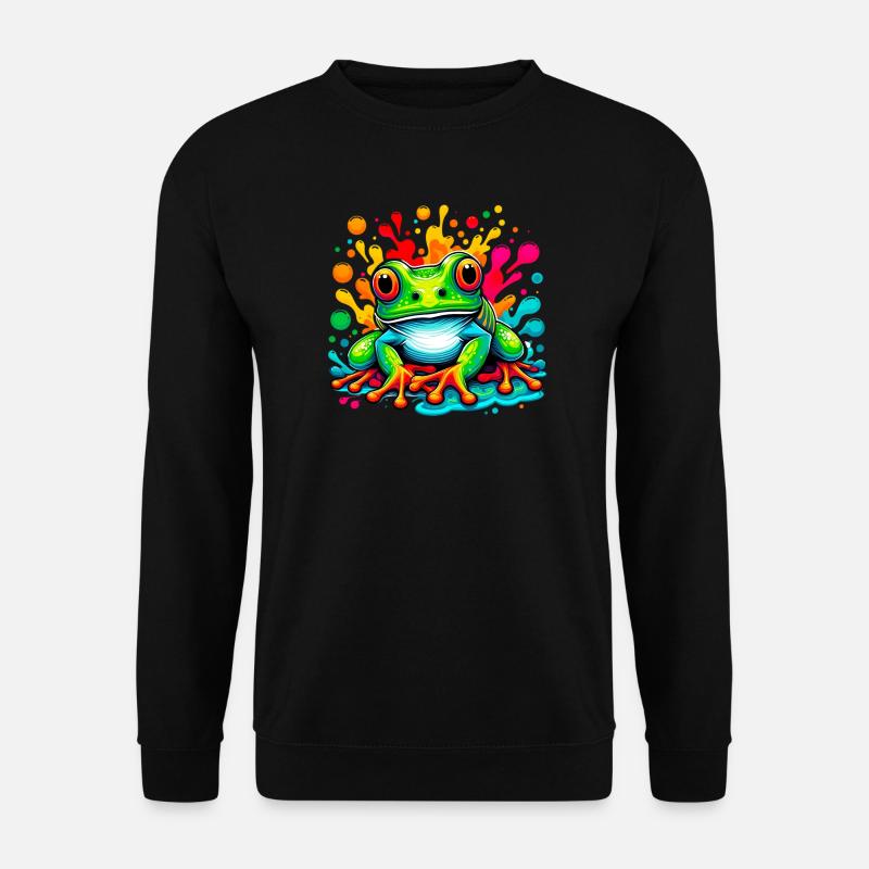 Frosch - Unisex Pullover - Schwarz