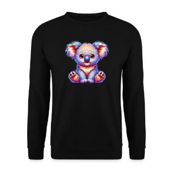 Koala - Unisex Pullover - Schwarz - Vorne - Alina (178cm) & Michal (187cm)