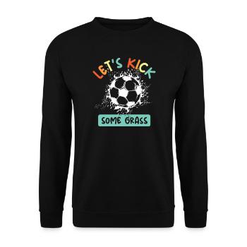 Soccer Team European Championship funny sayings colorful colors icon - Unisex Sweatshirt - black - Front - Alina (178cm) & Michal (187cm)